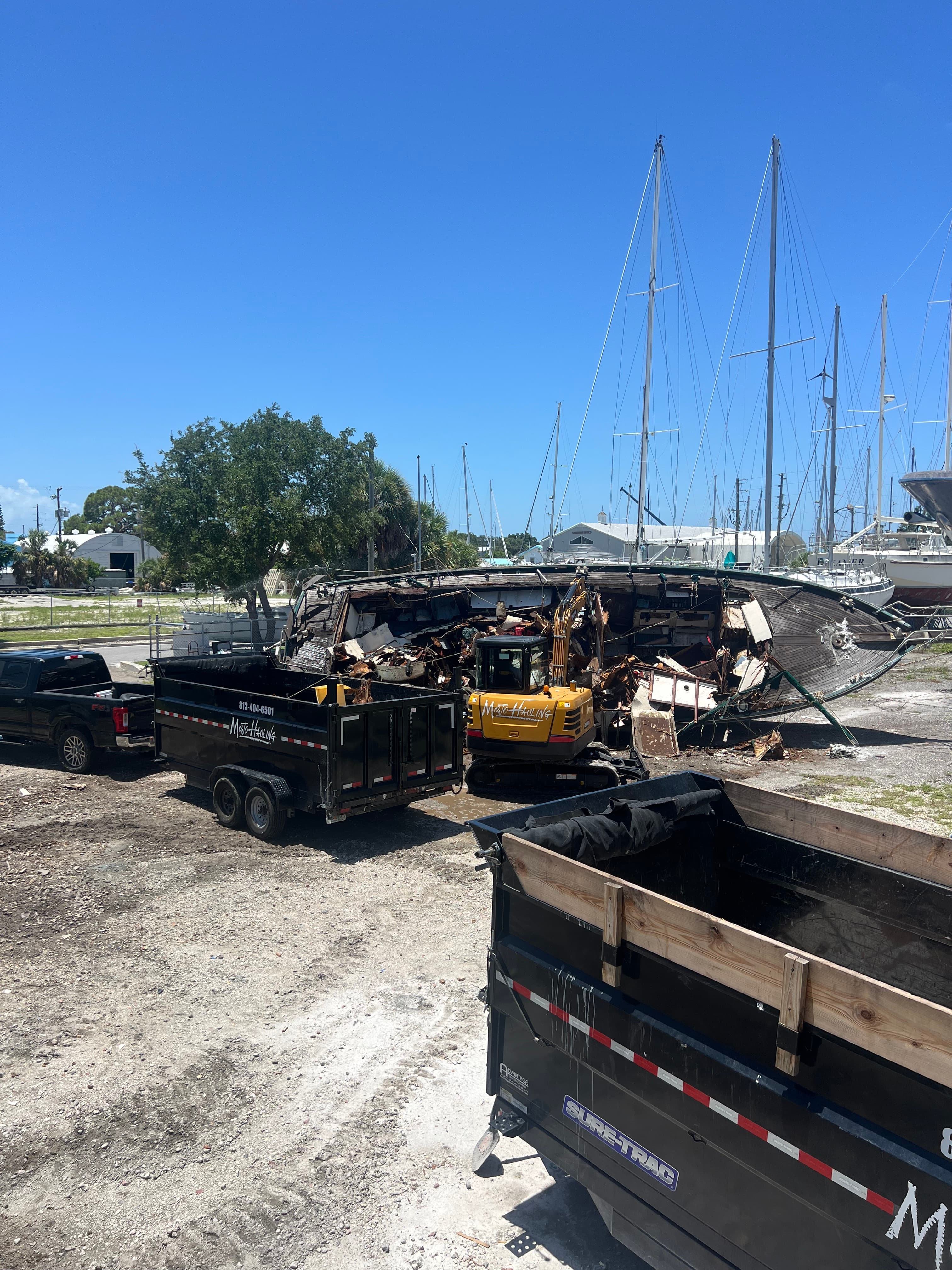 Hurricane debris cleanup and hauling in Pinellas County, Florida